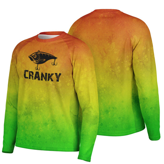 Cranky Crankbait UPF40 Performance Fishing Long Sleeve Tee