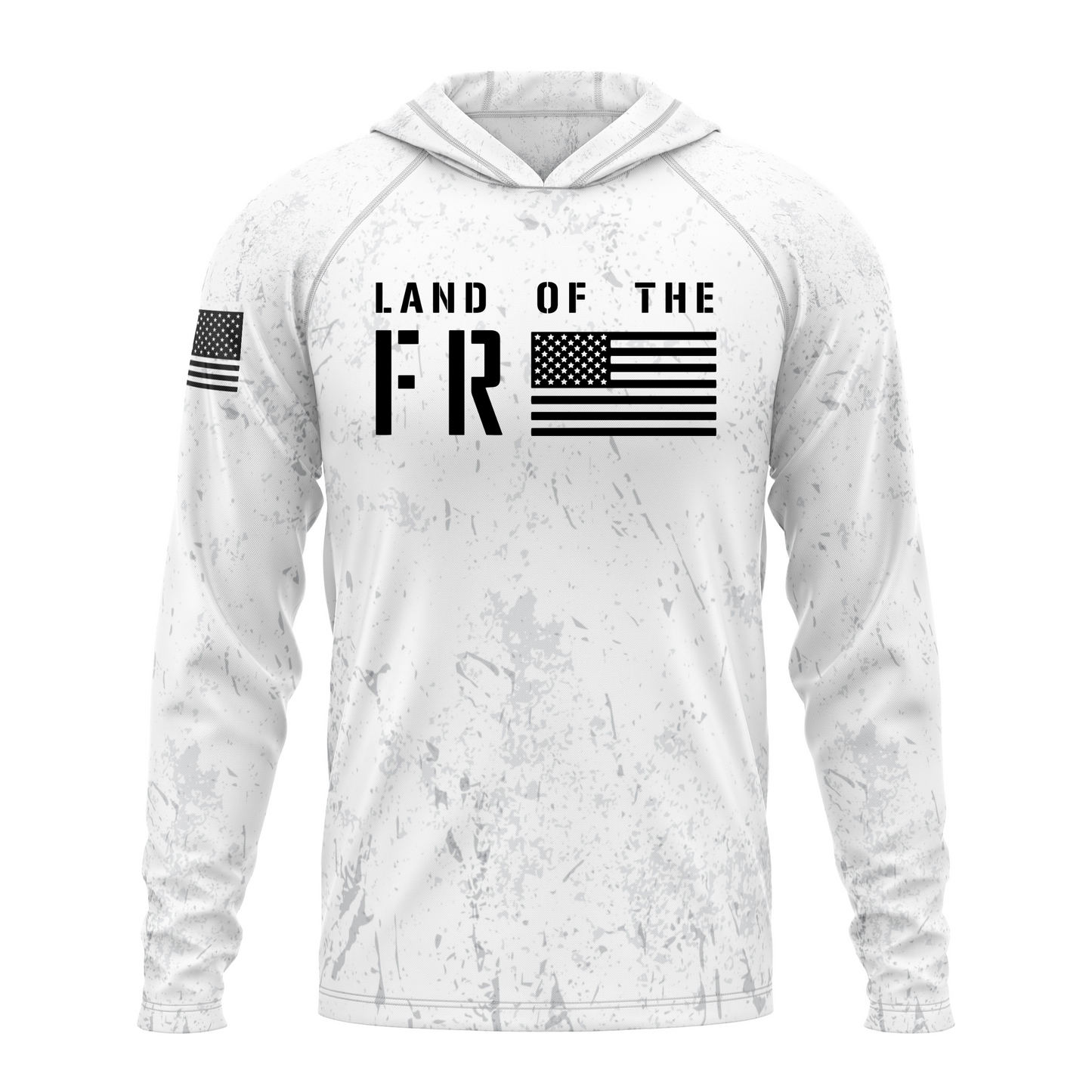 Land Of The Free SPF50 Patriotic Performance Hoodie