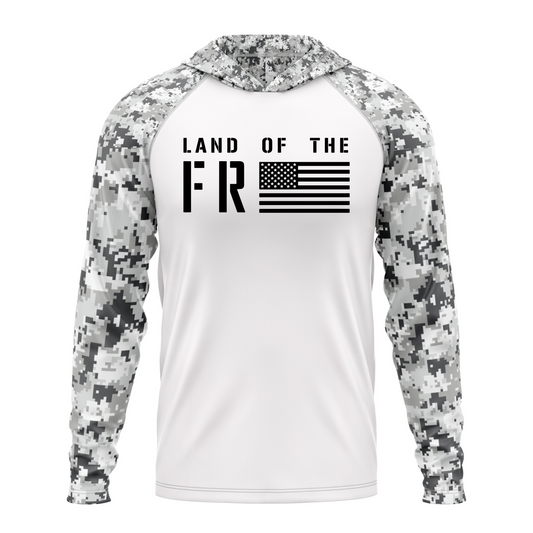 Land Of The Free SPF50 Patriotic Performance Hoodie