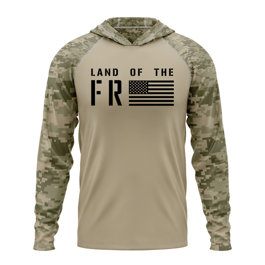 Land Of The Free SPF50 Patriotic Performance Hoodie