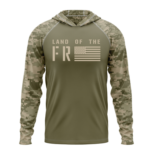 Land Of The Free SPF50 Patriotic Performance Hoodie