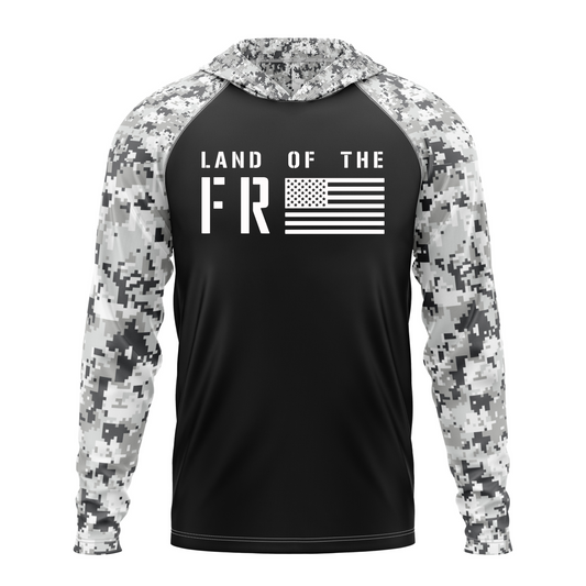 Land Of The Free SPF50 Patriotic Performance Hoodie