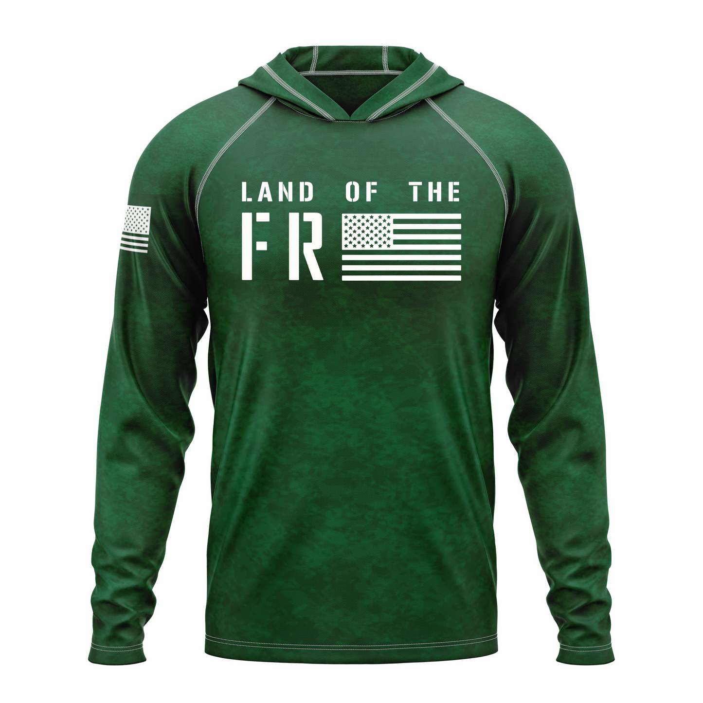 Land Of The Free Patriotic Performance Hoodie copy