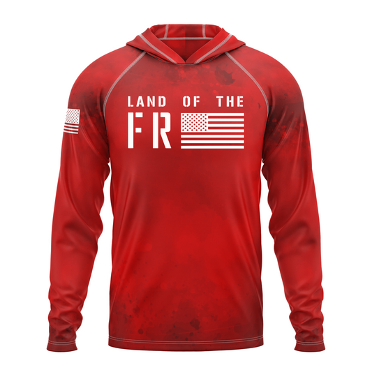 Land Of The Free Patriotic Performance Hoodie