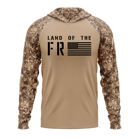 Land Of The Free SPF50 Patriotic Performance Hoodie