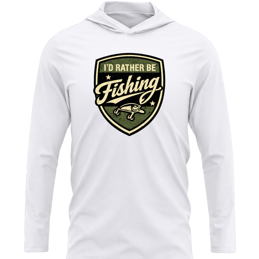 I'd Rather Be Fishing SPF50 Performance Fishing Hoodie
