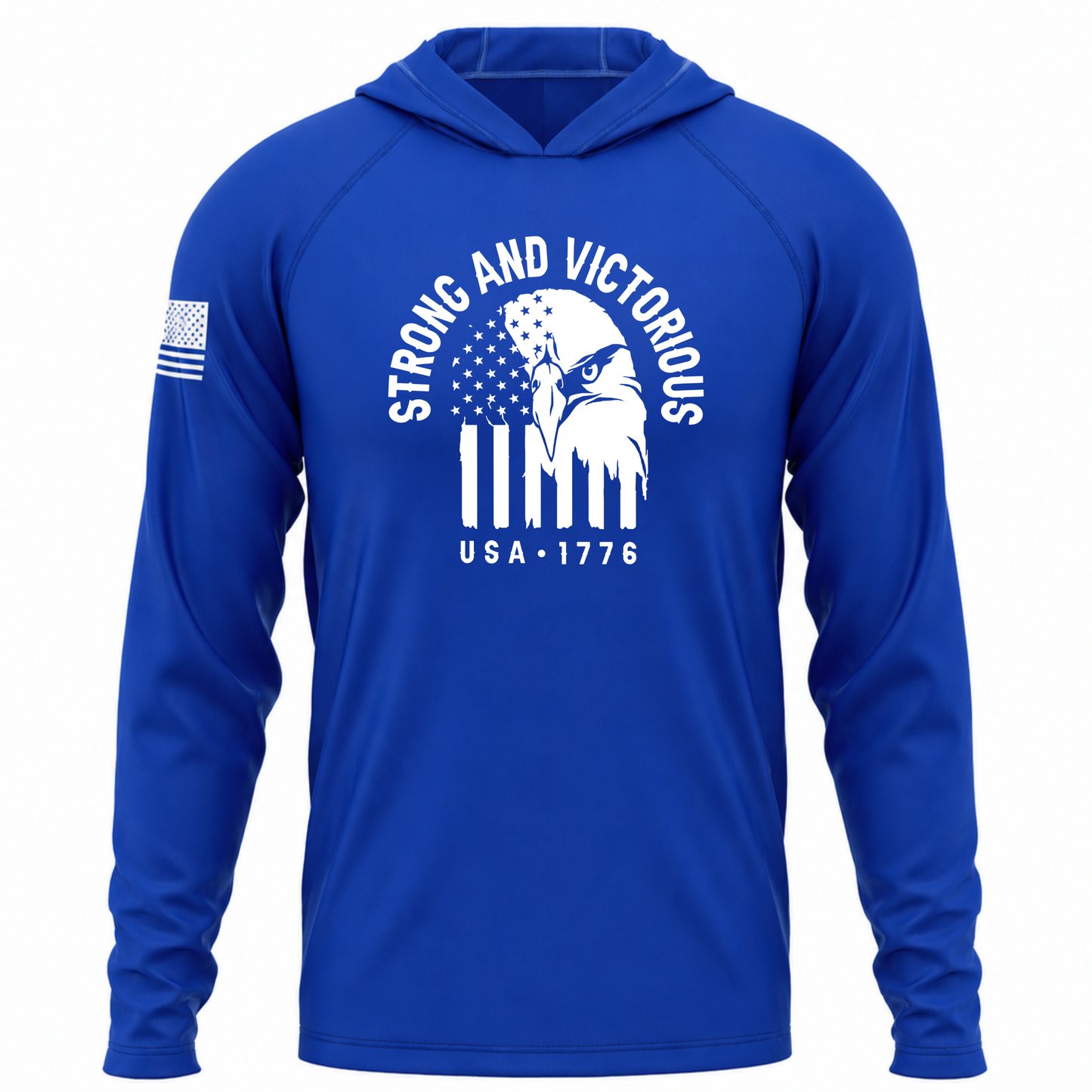 Strong and Victorious Patriotic Performance Hoodie