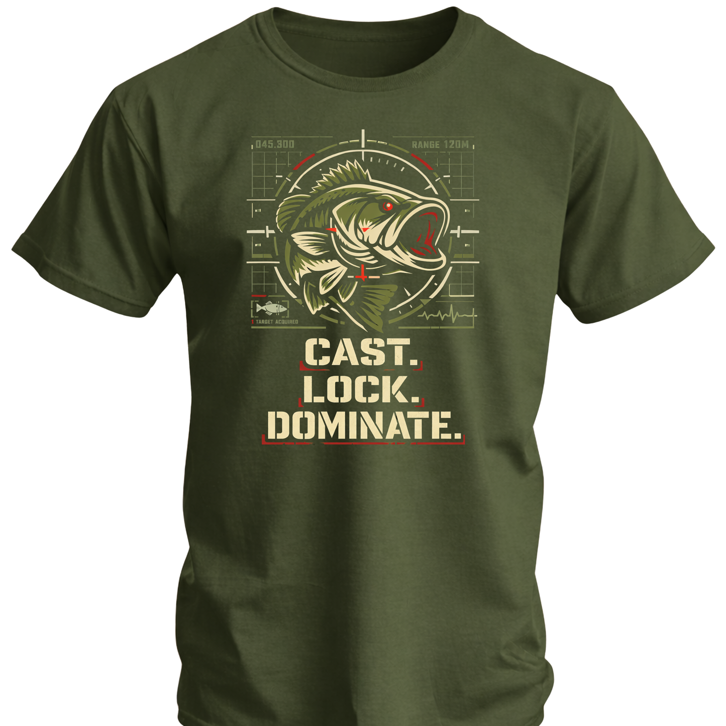 Cast Lock Dominate Fishing T Shirt