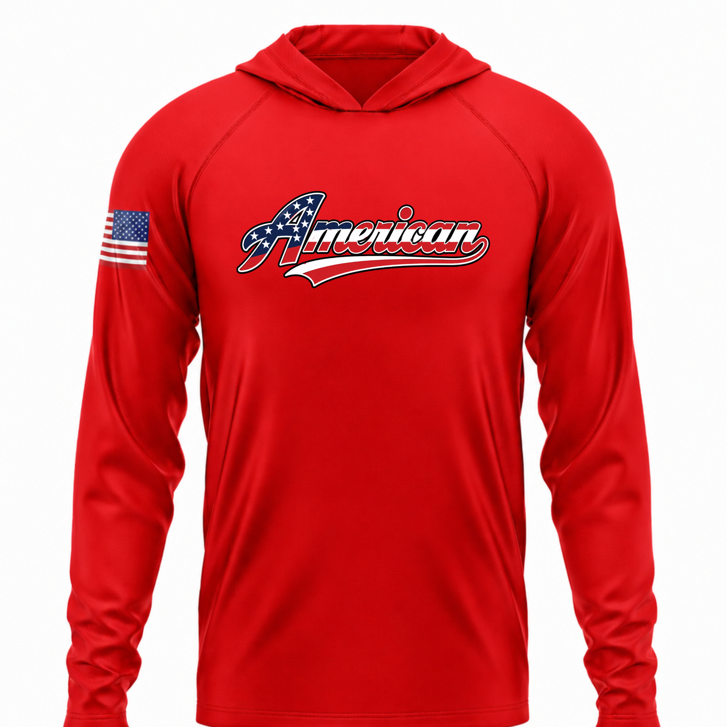 American USA Patriotic Performance Hoodie
