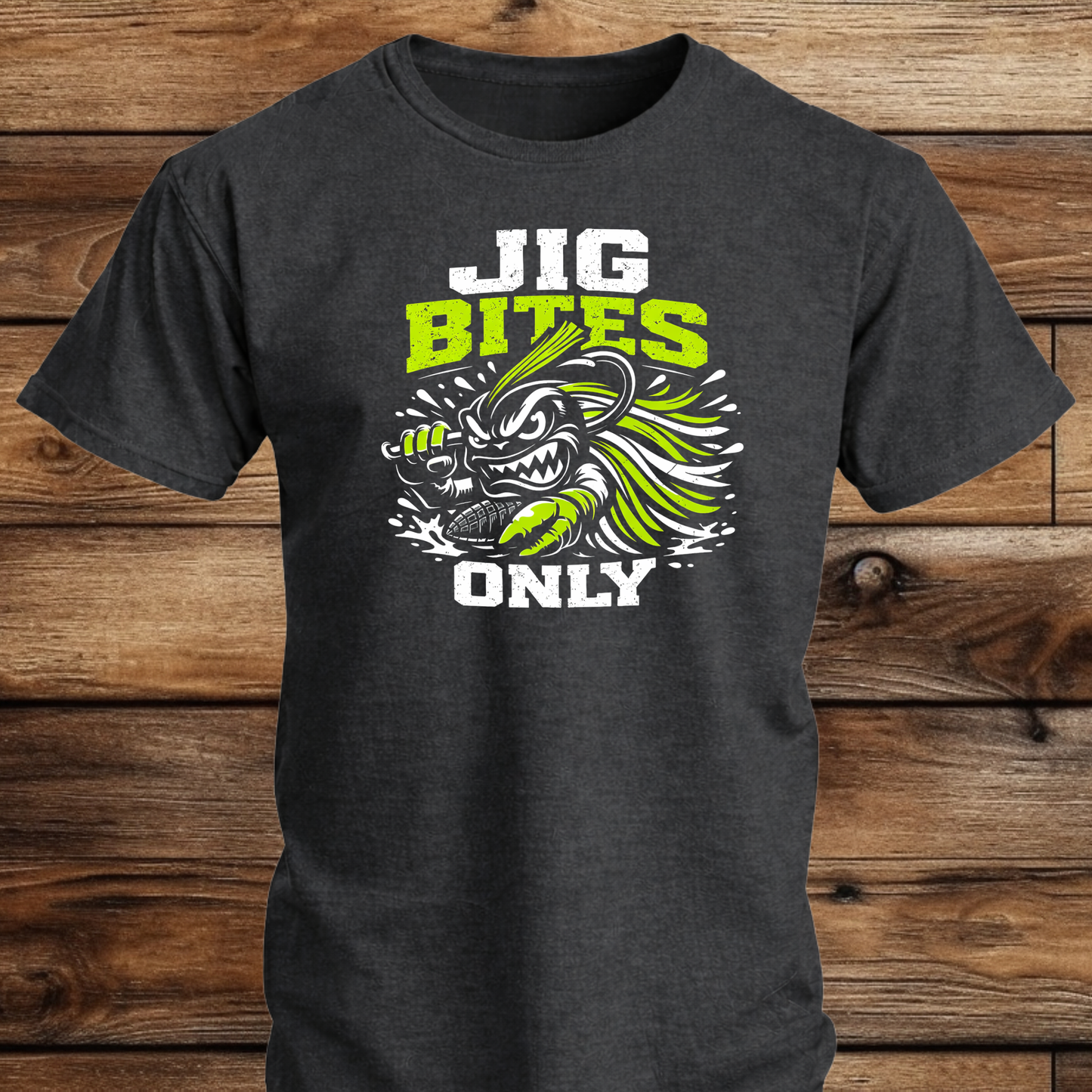 Jig Bites Only Fishing T Shirt