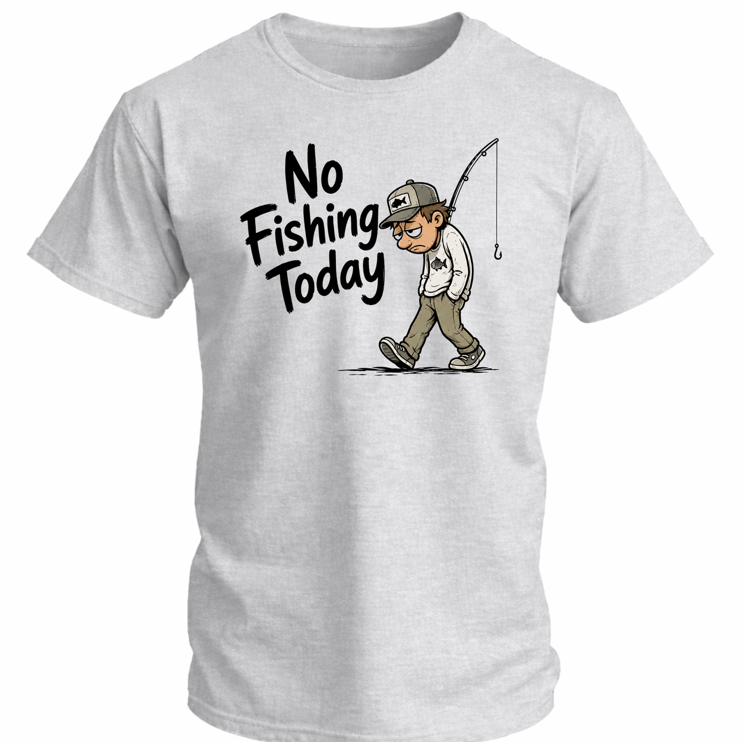 No Fishing Today Fishing Softstyle T-Shirt