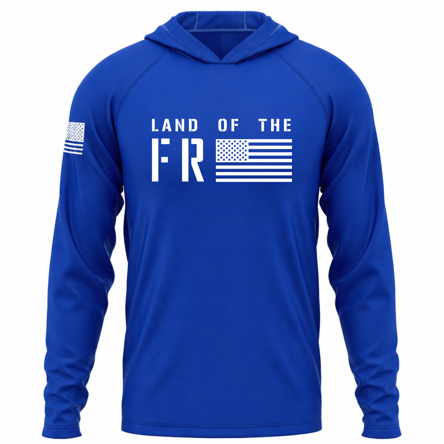 Land Of The Free Patriotic Performance Hoodie