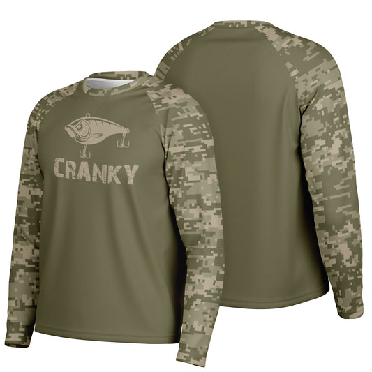 Cranky Crankbait UPF40 Performance Fishing Long Sleeve Tee