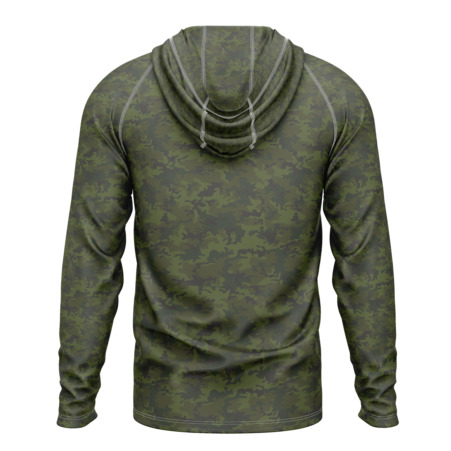 Cranky Crankbait SPF50 Performance Fishing Hoodie- Green Camo