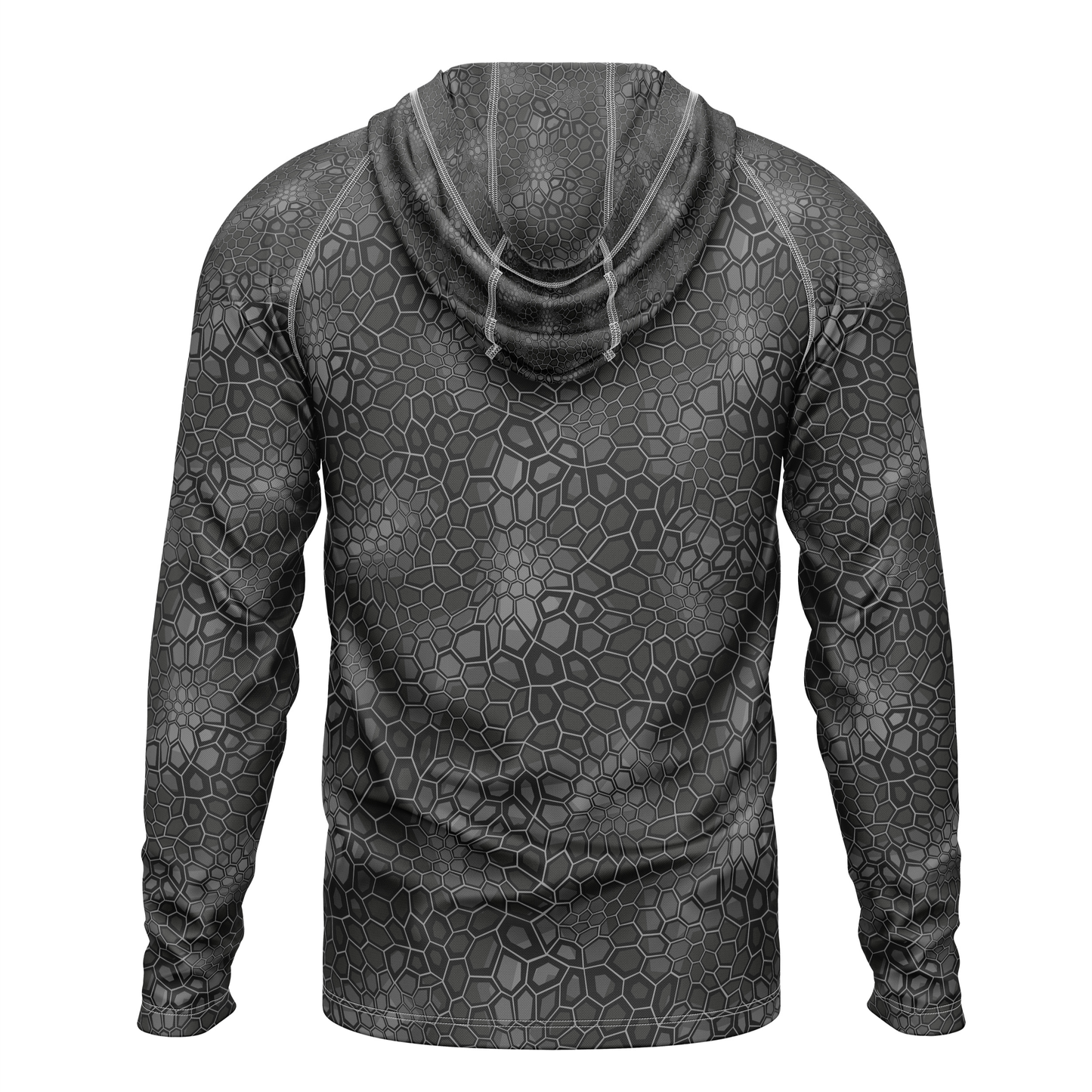 Only Bass SPF50 Performance Fishing Hoodie-Black