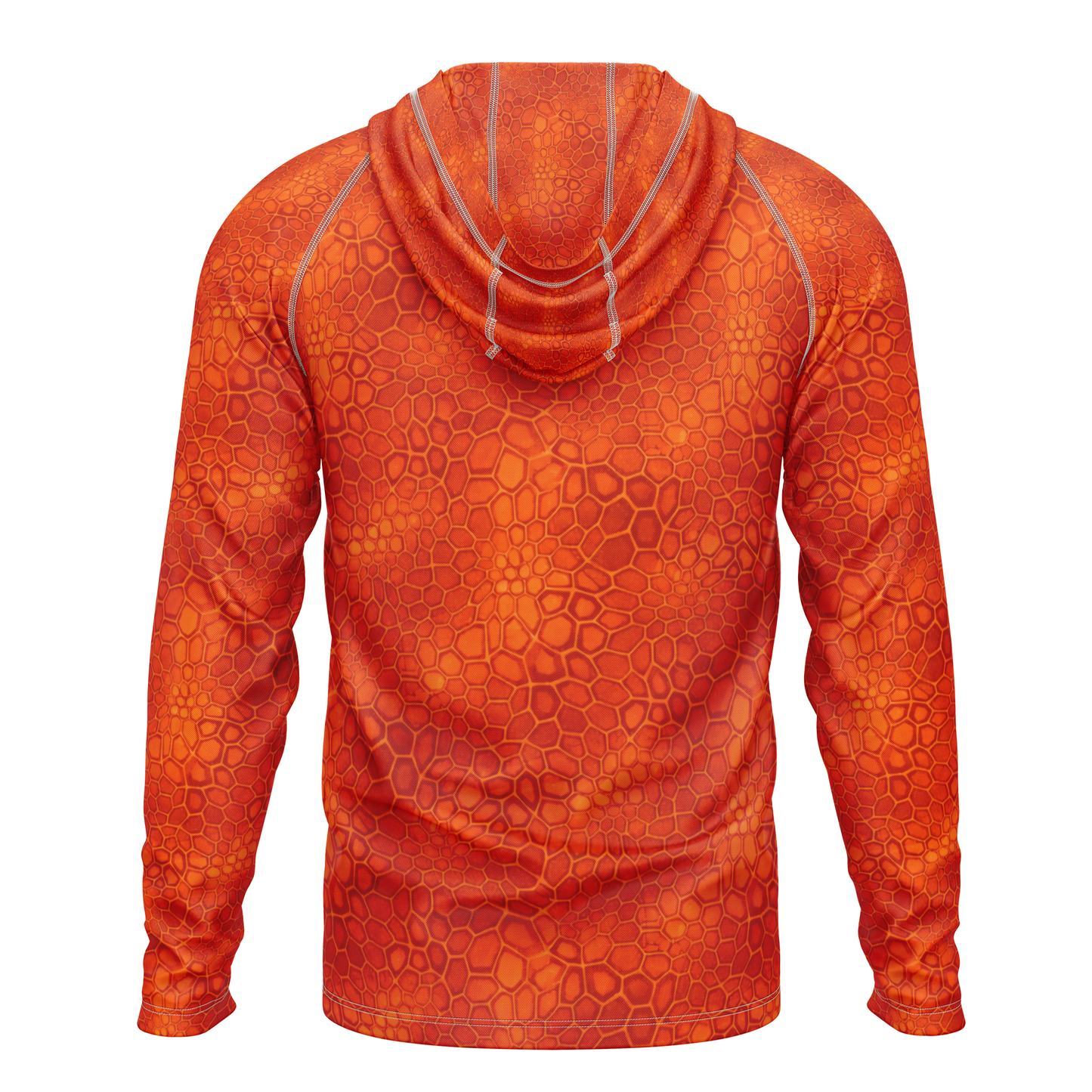 Only Bass SPF50 Performance Fishing Hoodie-Orange
