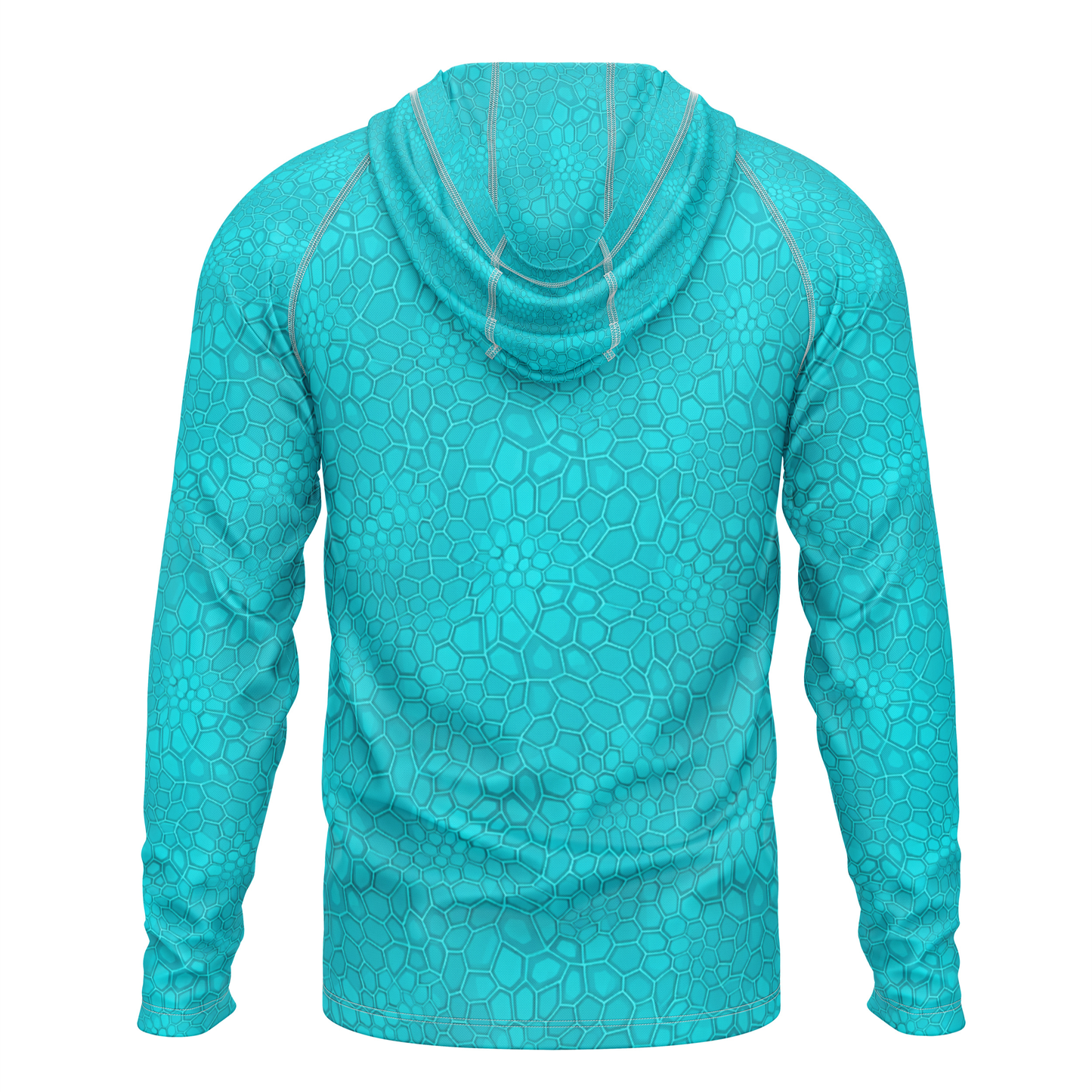 Only Bass SPF50 Performance Fishing Hoodie-Teal
