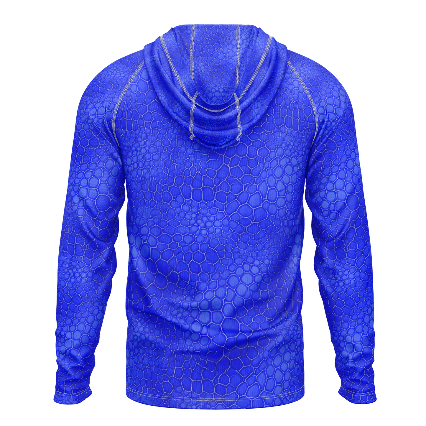 Only Bass SPF50 Performance Fishing Hoodie-Blue