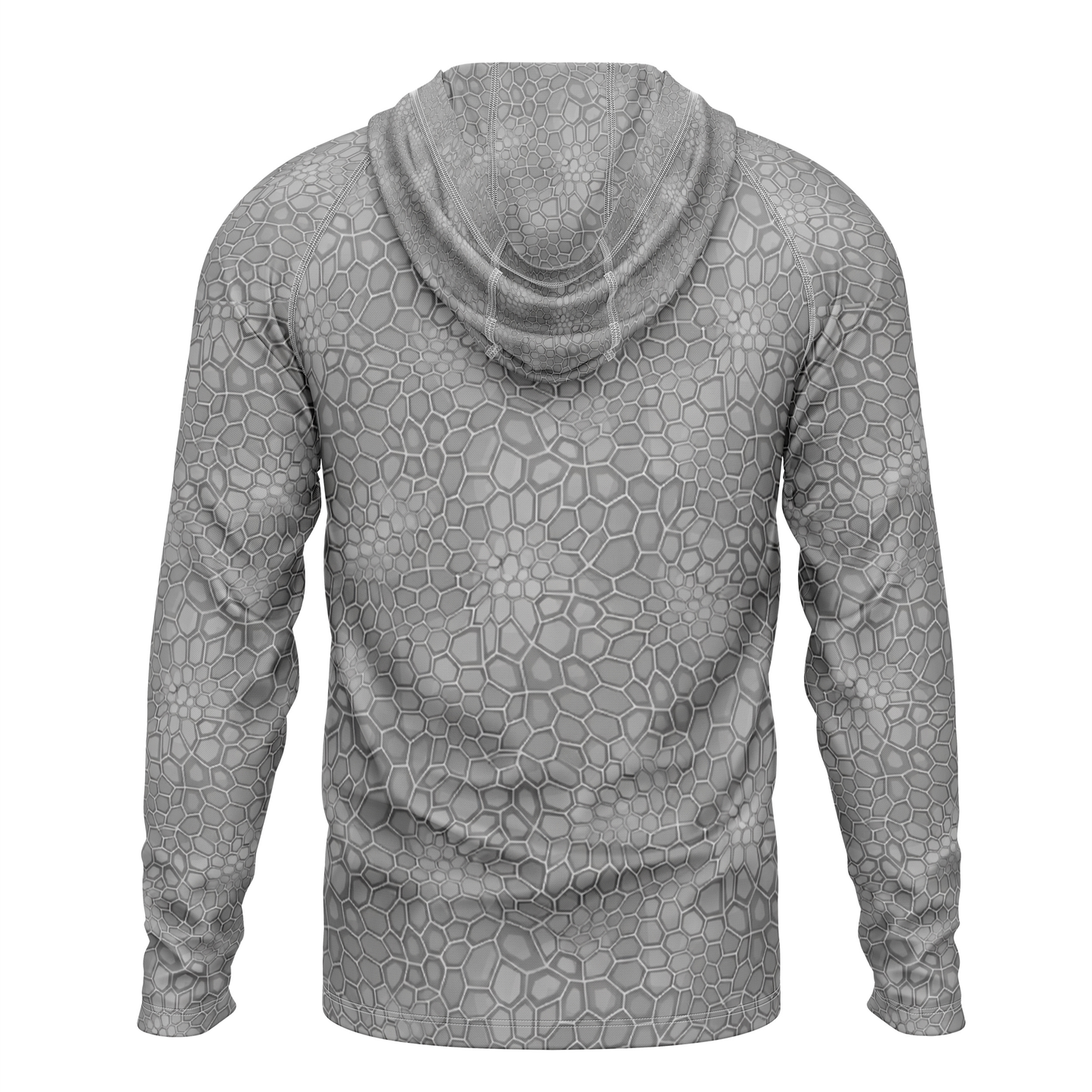 Only Bass SPF50 Performance Fishing Hoodie-Gray