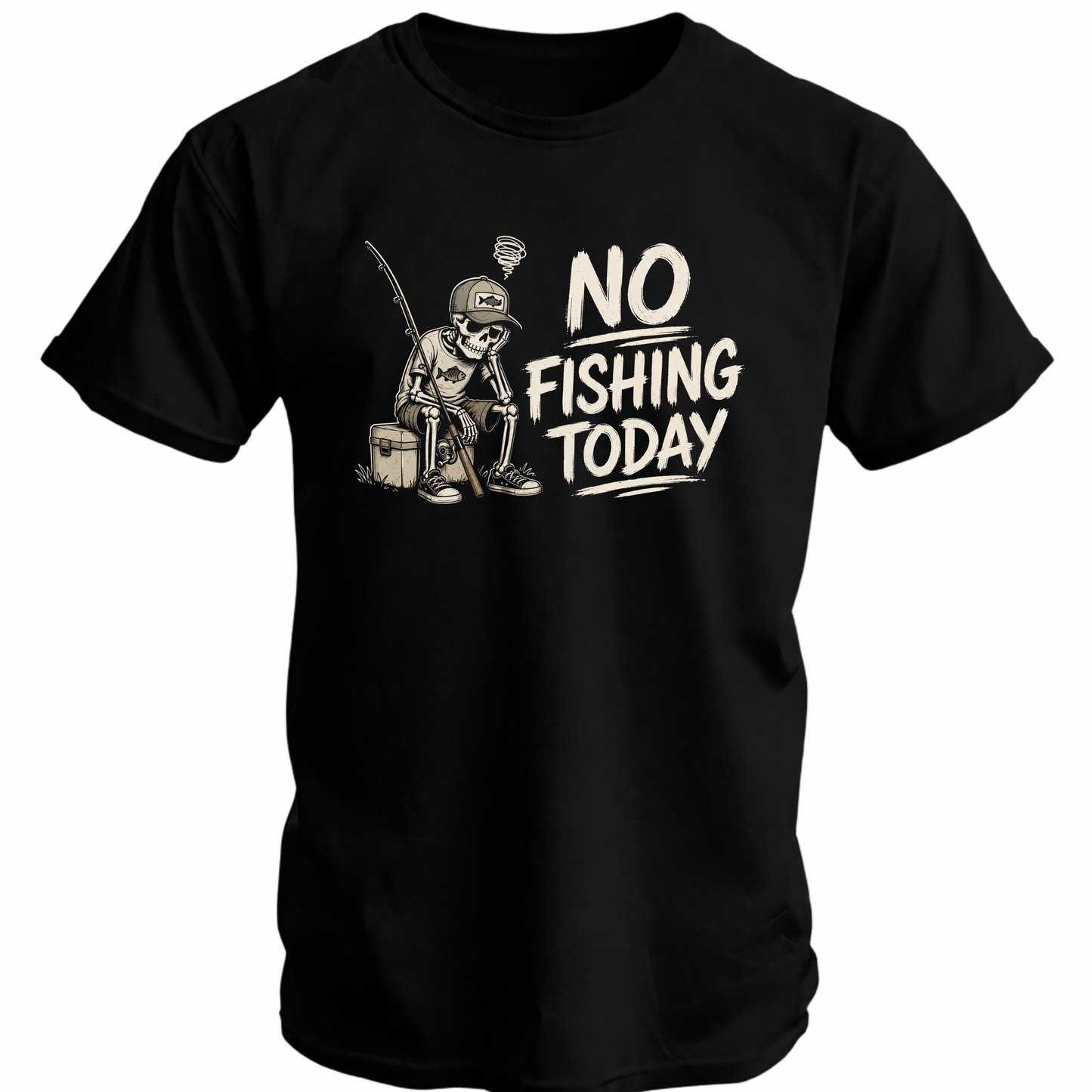 No Today Fishing Softstyle T-Shirt