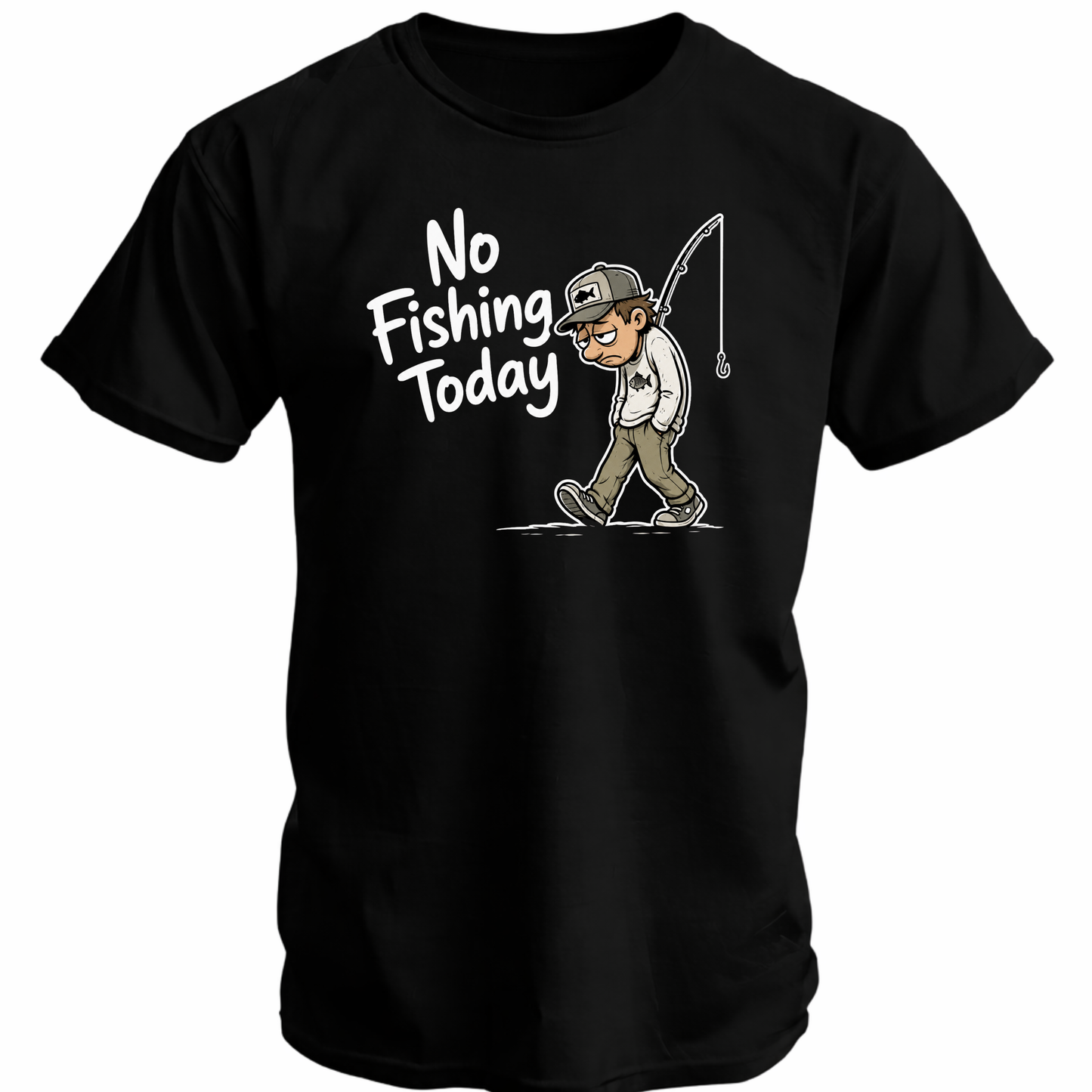 No Fishing Today Fishing Softstyle T-Shirt