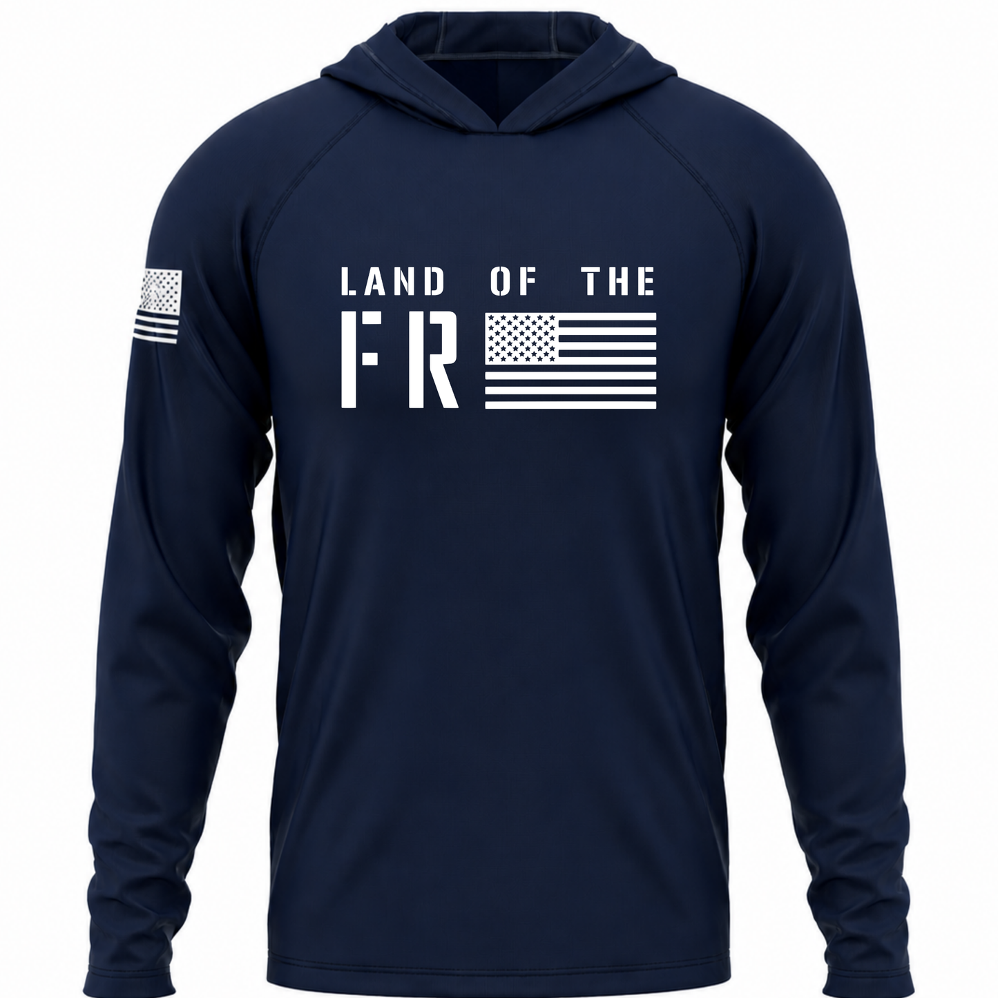 Land Of The Free Patriotic Performance Hoodie