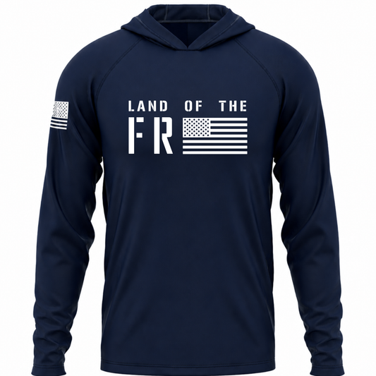 Land Of The Free Patriotic Performance Hoodie