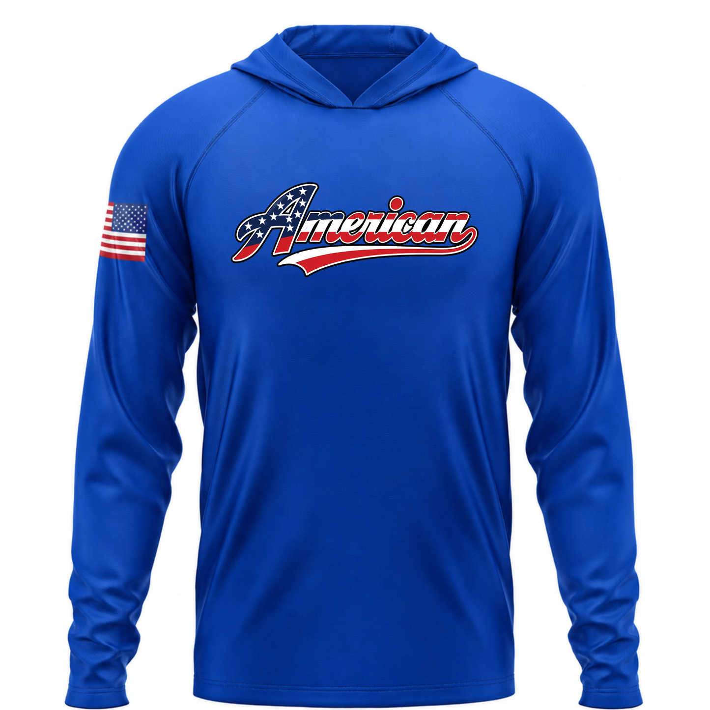 American USA Patriotic Performance Hoodie
