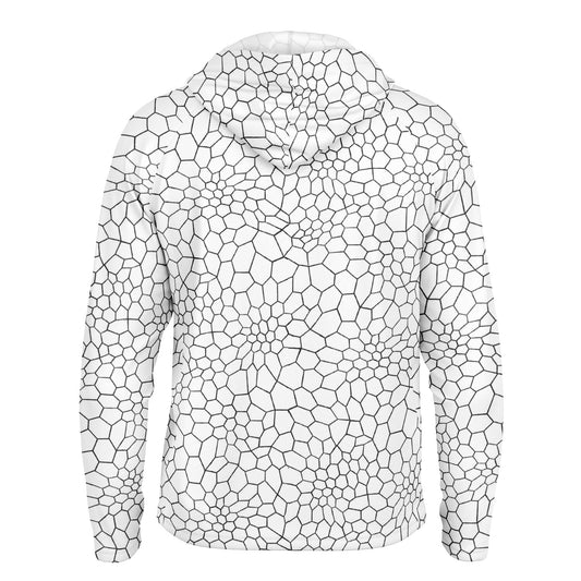Cranky Crankbait SPF50 Performance Fishing Hoodie- White