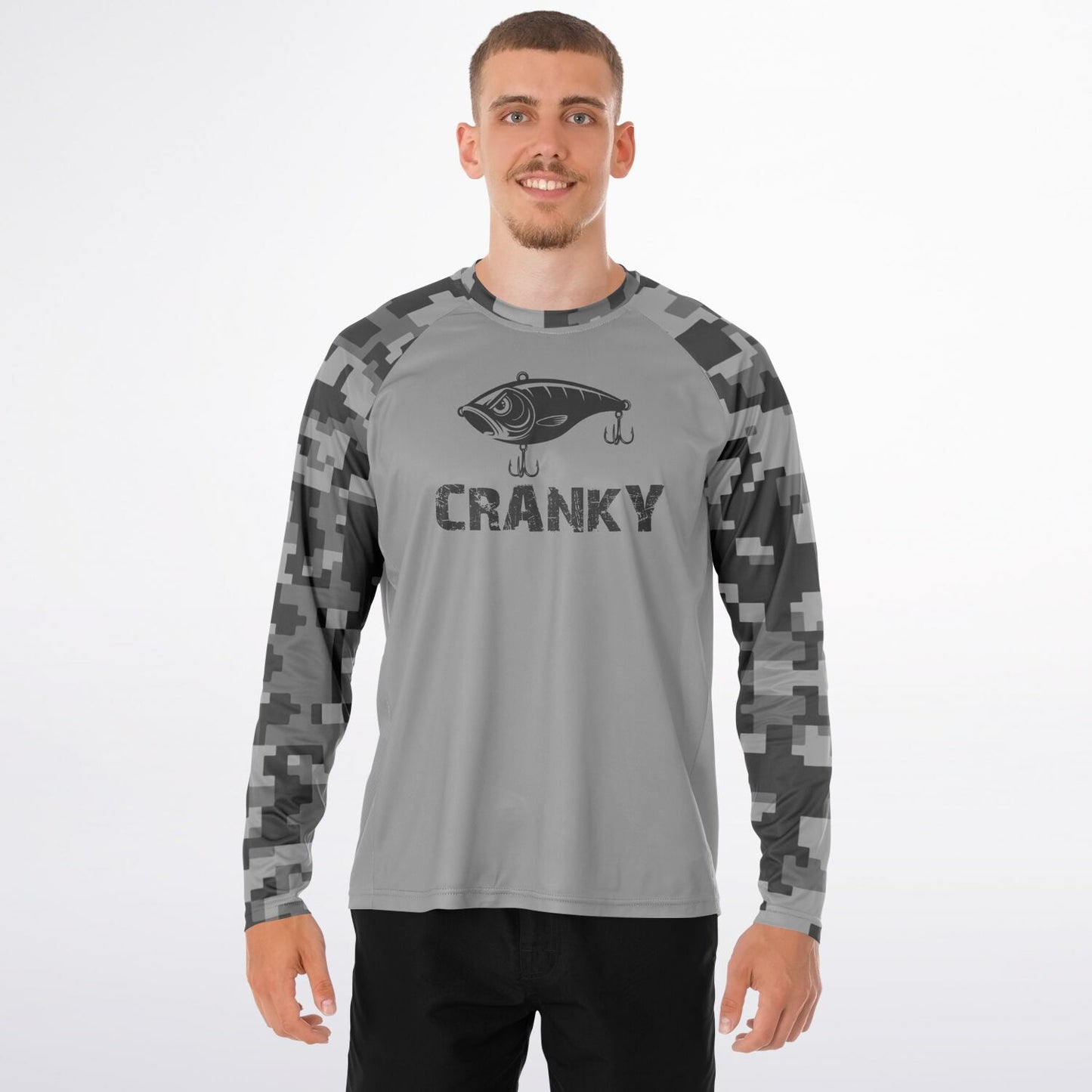 Cranky Crankbait UPF40 Performance Fishing Long Sleeve Tee