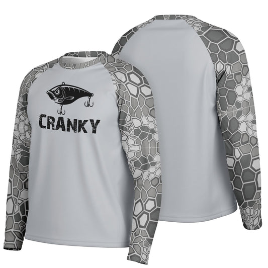 Cranky Crankbait UPF40 Performance Fishing Long Sleeve Tee