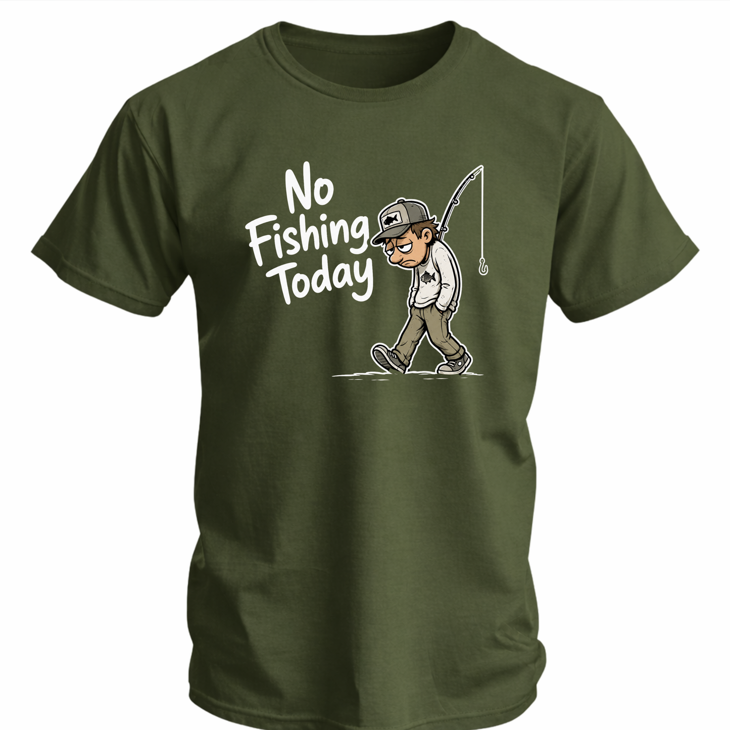 No Fishing Today Fishing Softstyle T-Shirt