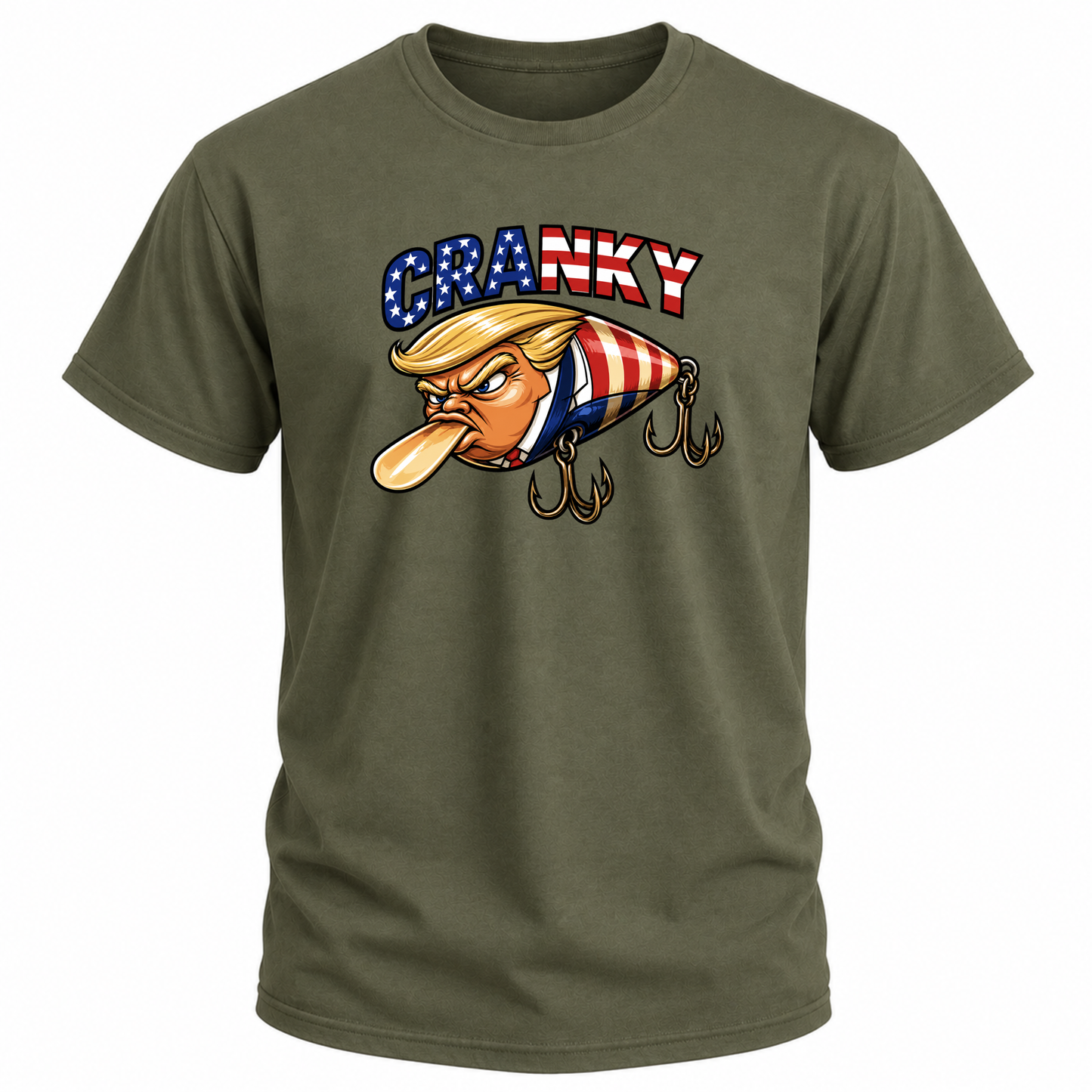 Cranky Trump Fishing Softstyle T-Shirt