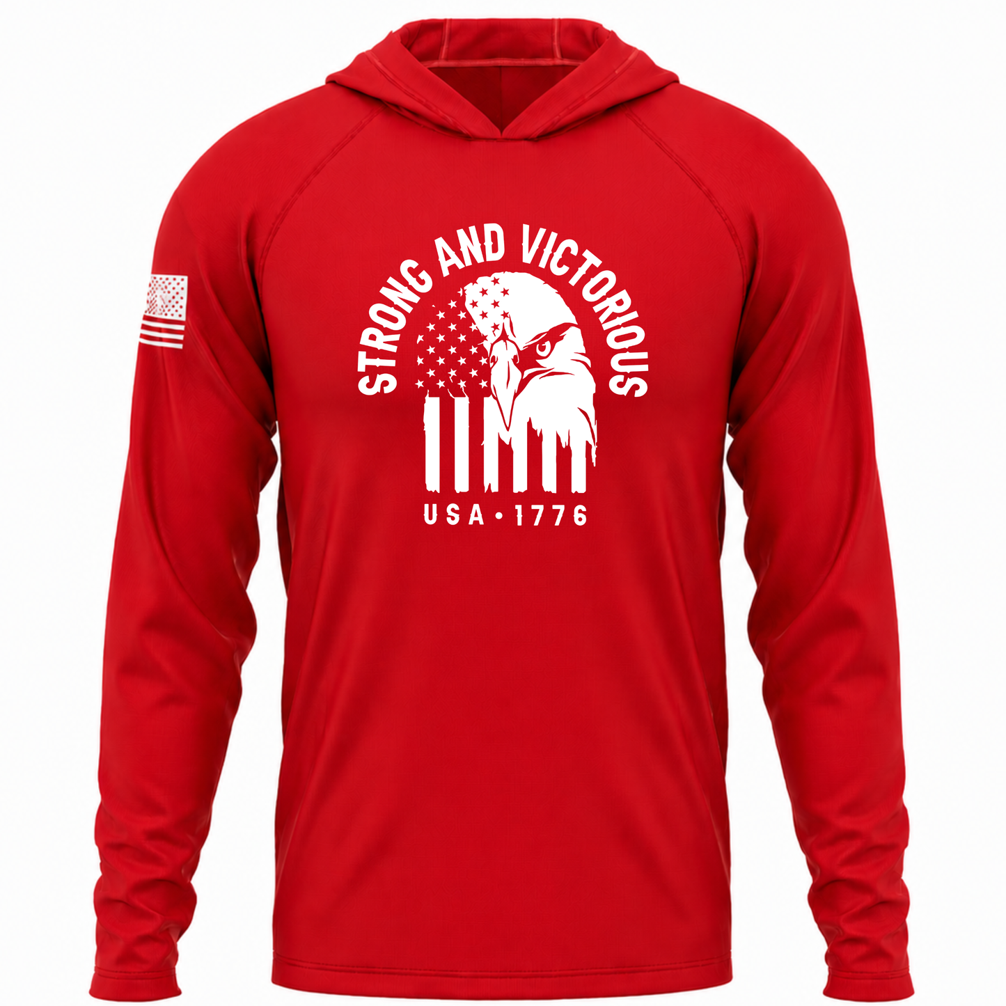 Strong and Victorious Patriotic Performance Hoodie