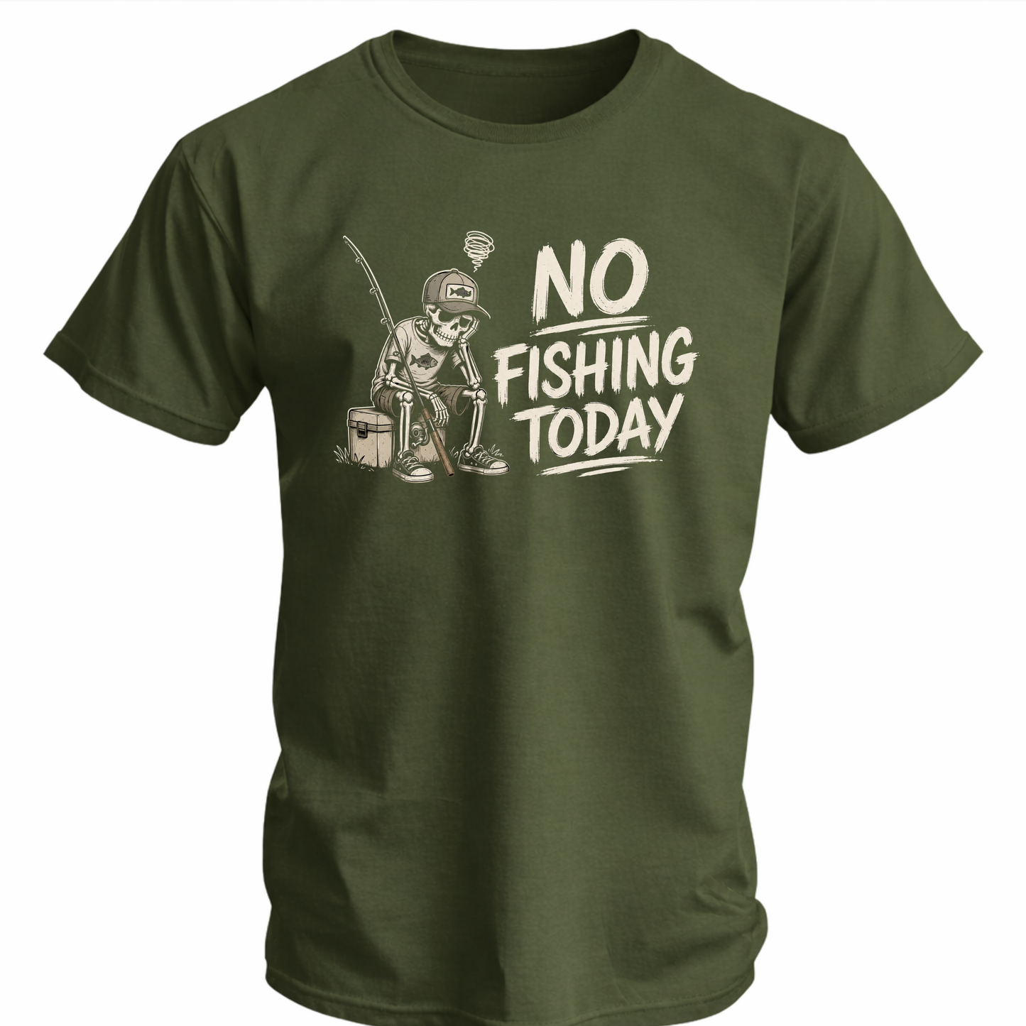 No Today Fishing Softstyle T-Shirt