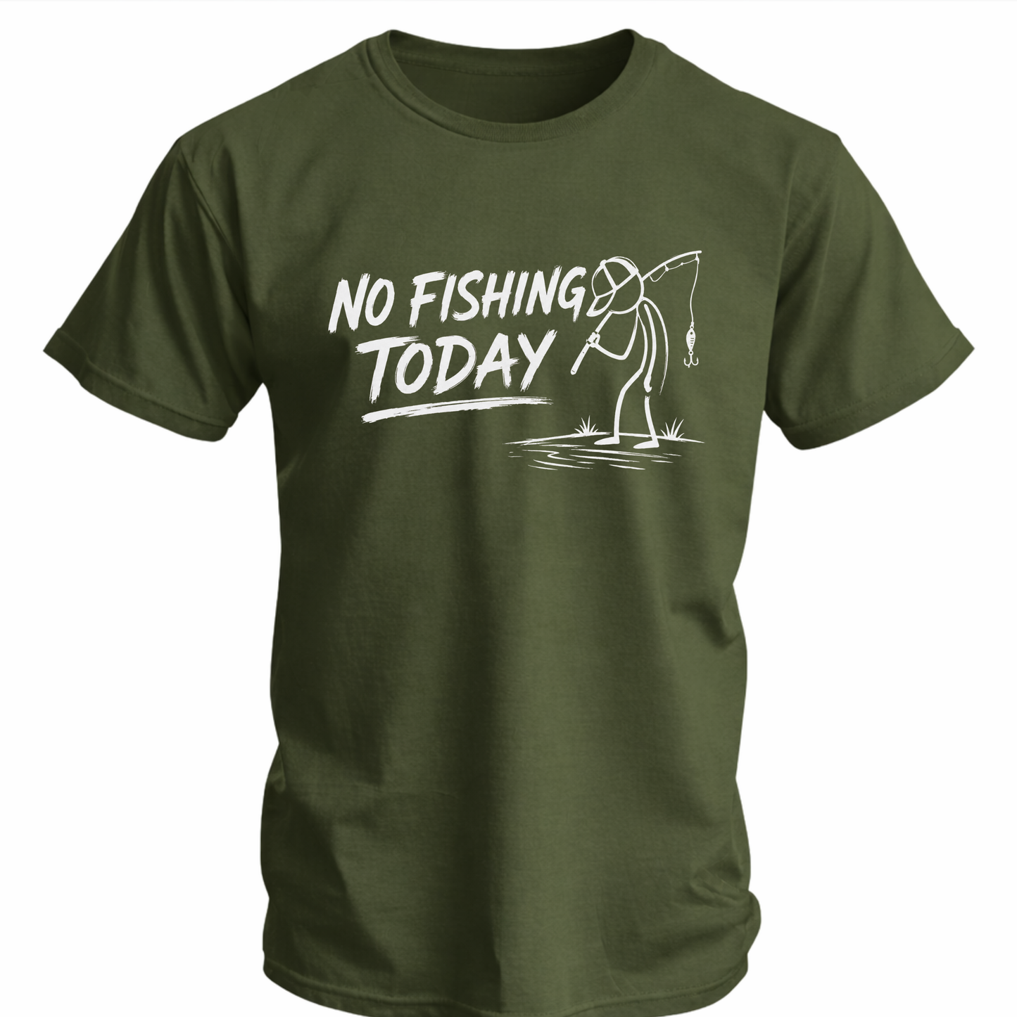 No Fishing Today Fishing Softstyle T-Shirt