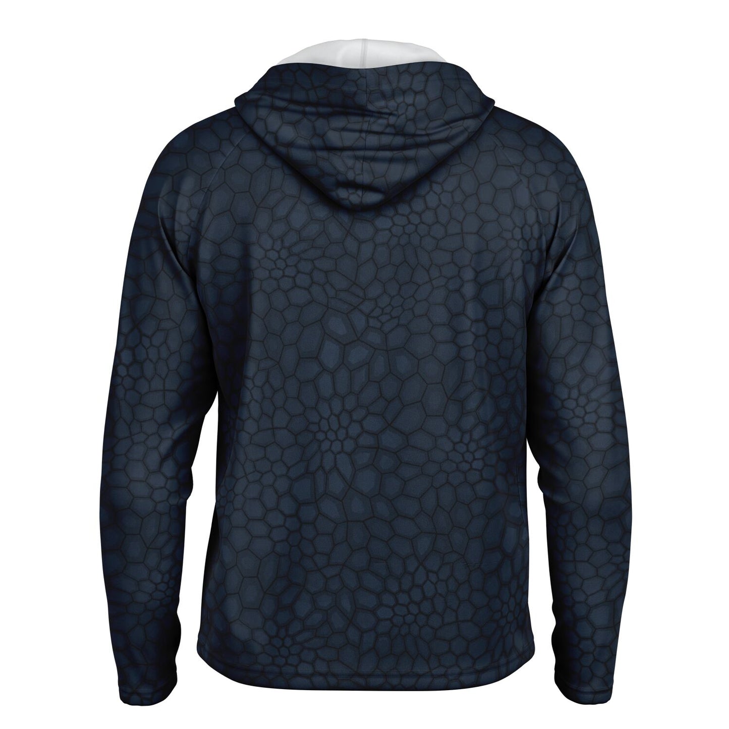 Cranky Crankbait SPF50 Performance Fishing Hoodie- Dark Blue
