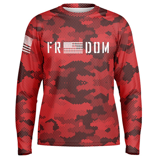 Freedom UPF40 Long Sleeve Patriotic Tee