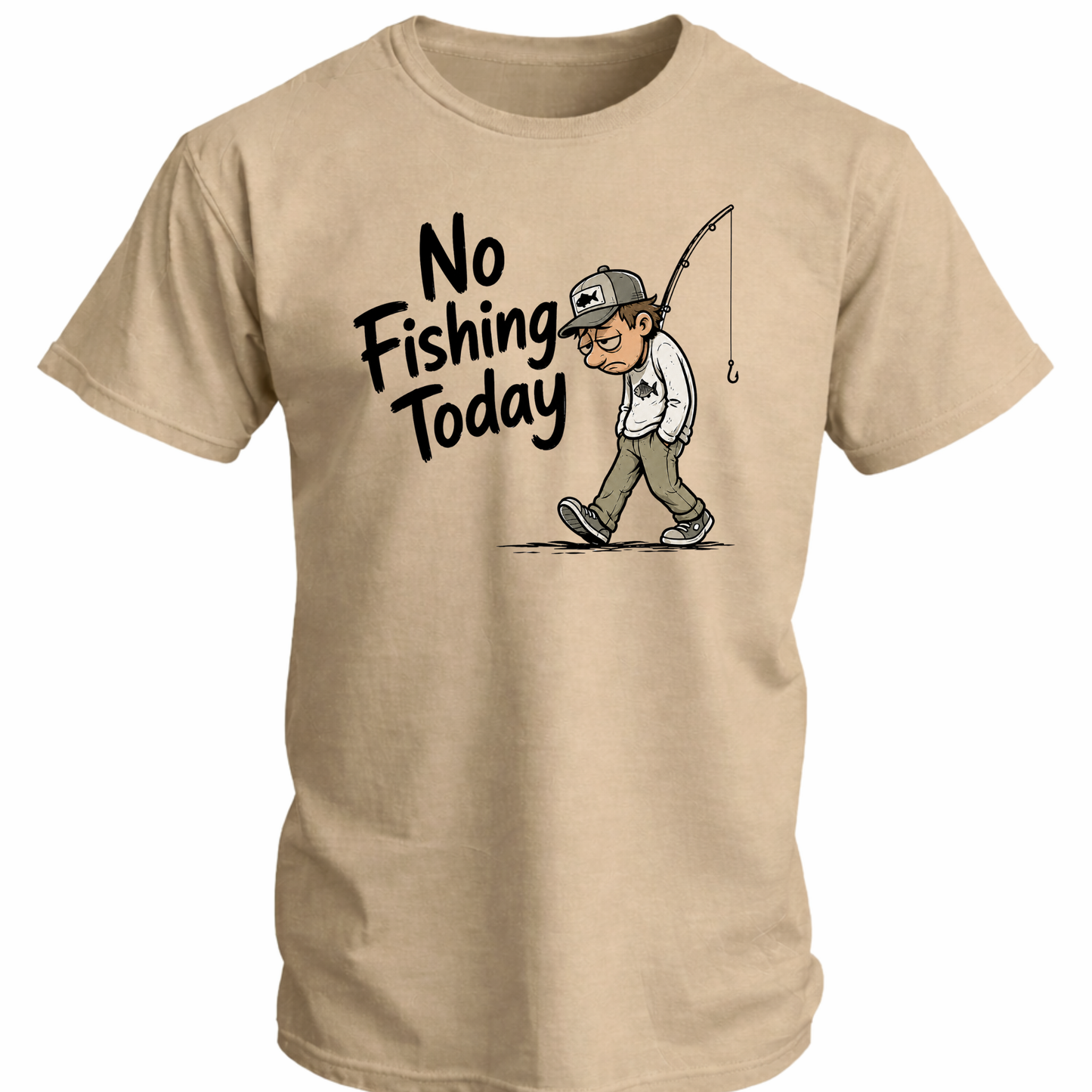 No Fishing Today Fishing Softstyle T-Shirt