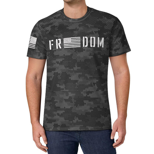 160gsm Ice Silk Cooling Short Sleeve Men’s Shirts OMDT01 (All-Over Printing)