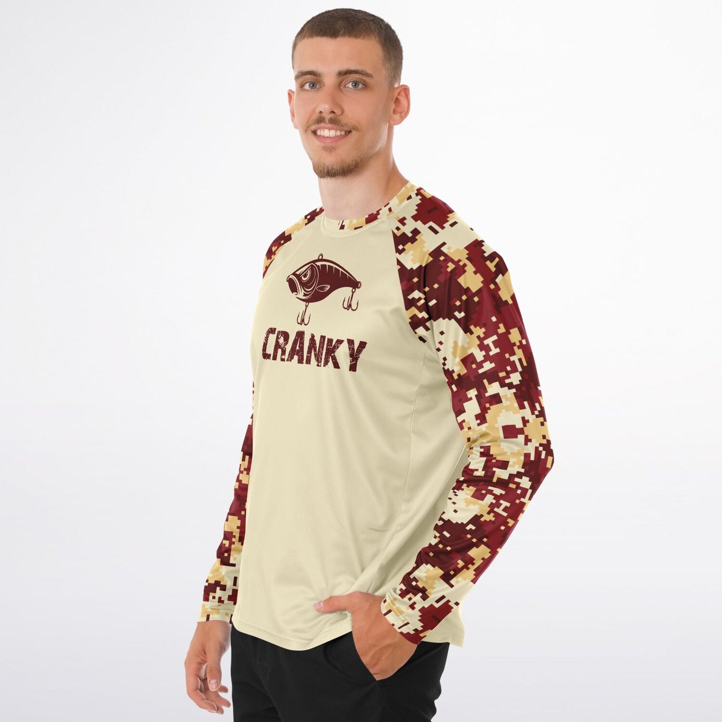 Cranky Crankbait UPF40 Performance Fishing Long Sleeve Tee