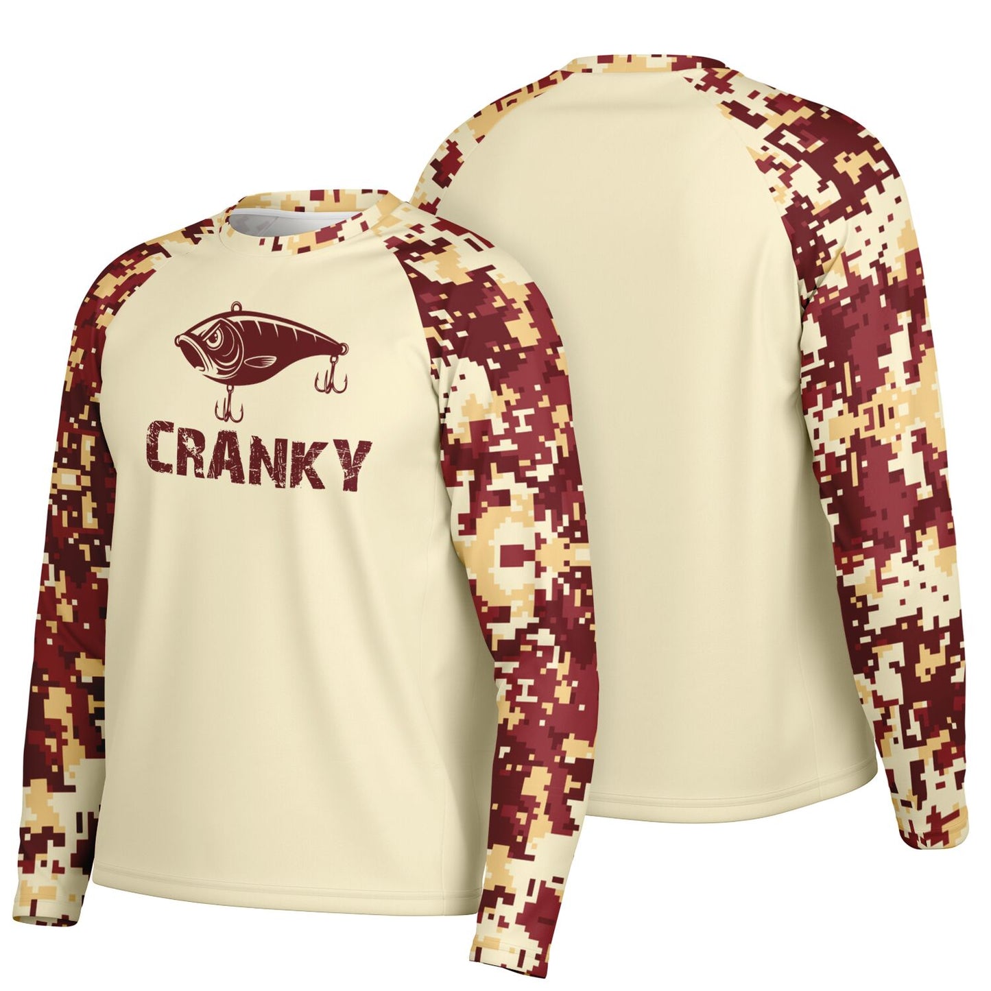 Cranky Crankbait UPF40 Performance Fishing Long Sleeve Tee