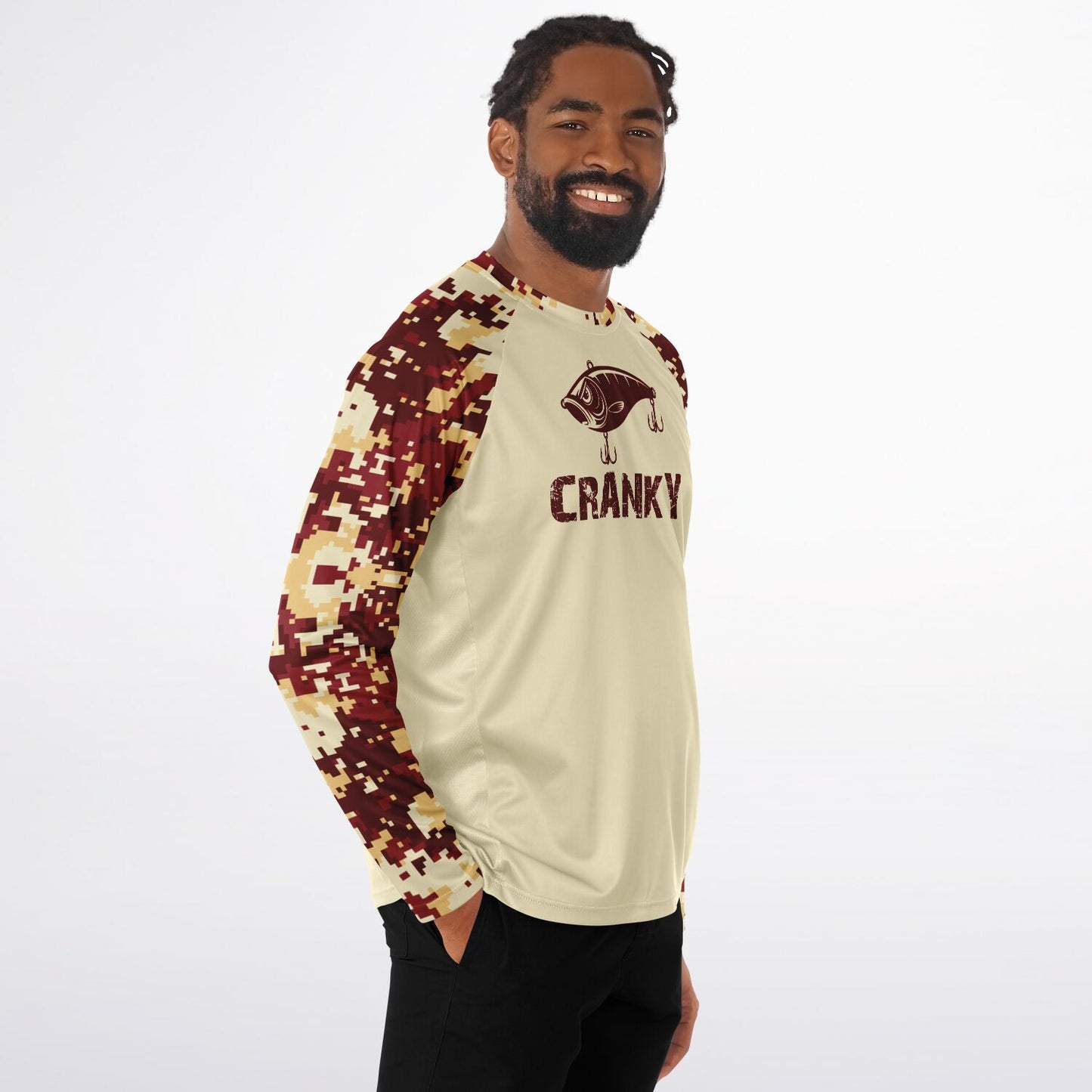 Cranky Crankbait UPF40 Performance Fishing Long Sleeve Tee