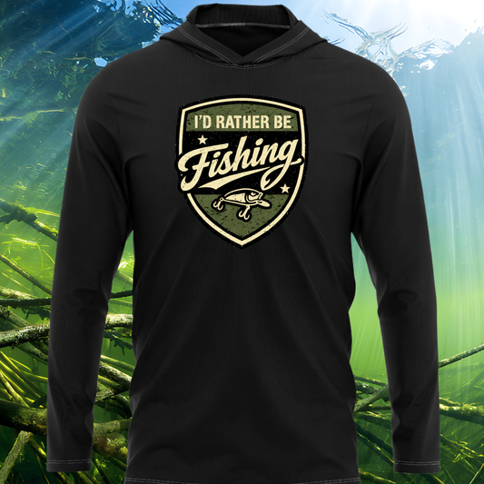 I'd Rather Be Fishing SPF50 Performance Fishing Hoodie