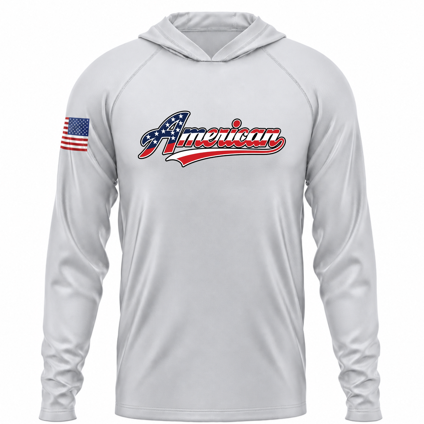 American USA Patriotic Performance Hoodie