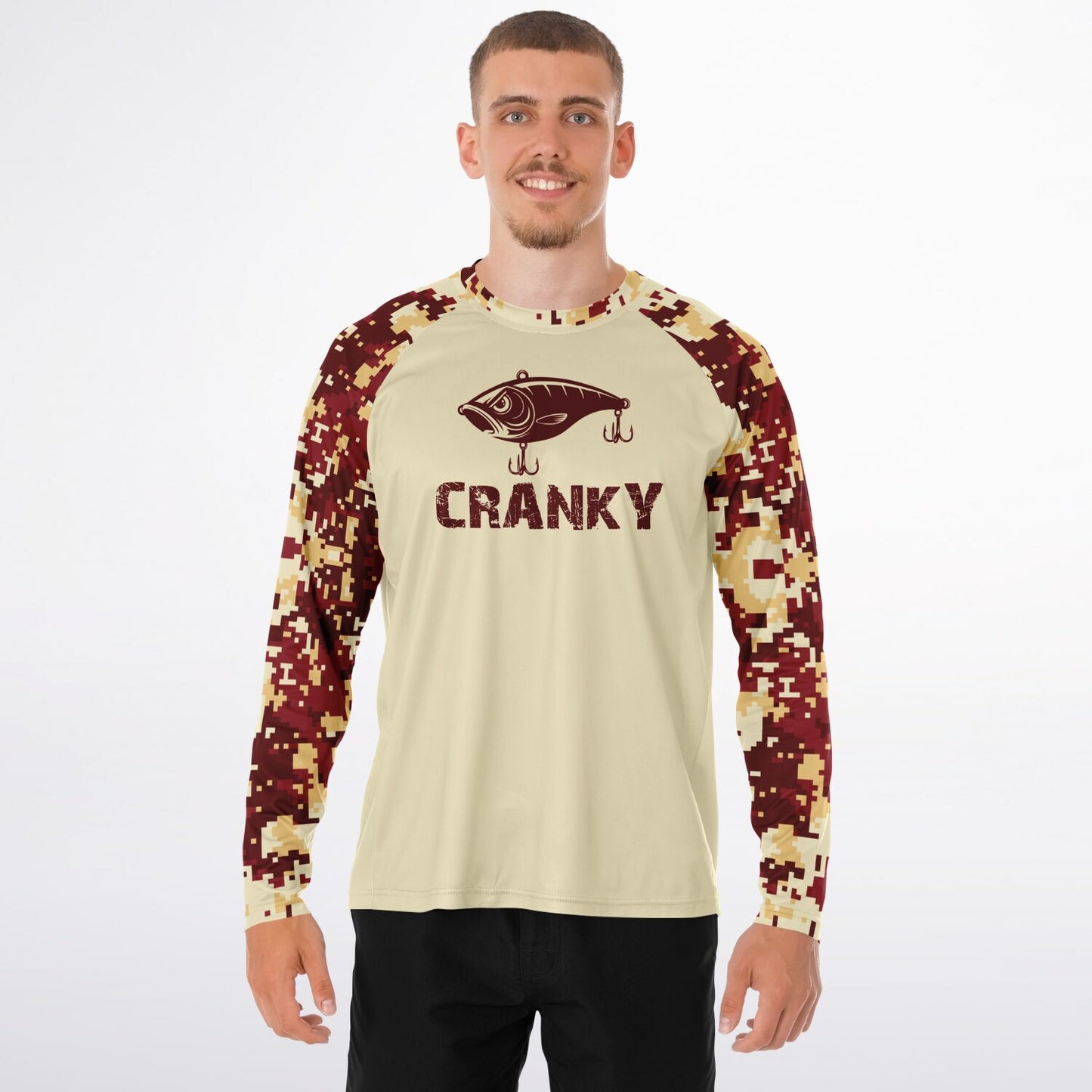 Cranky Crankbait UPF40 Performance Fishing Long Sleeve Tee