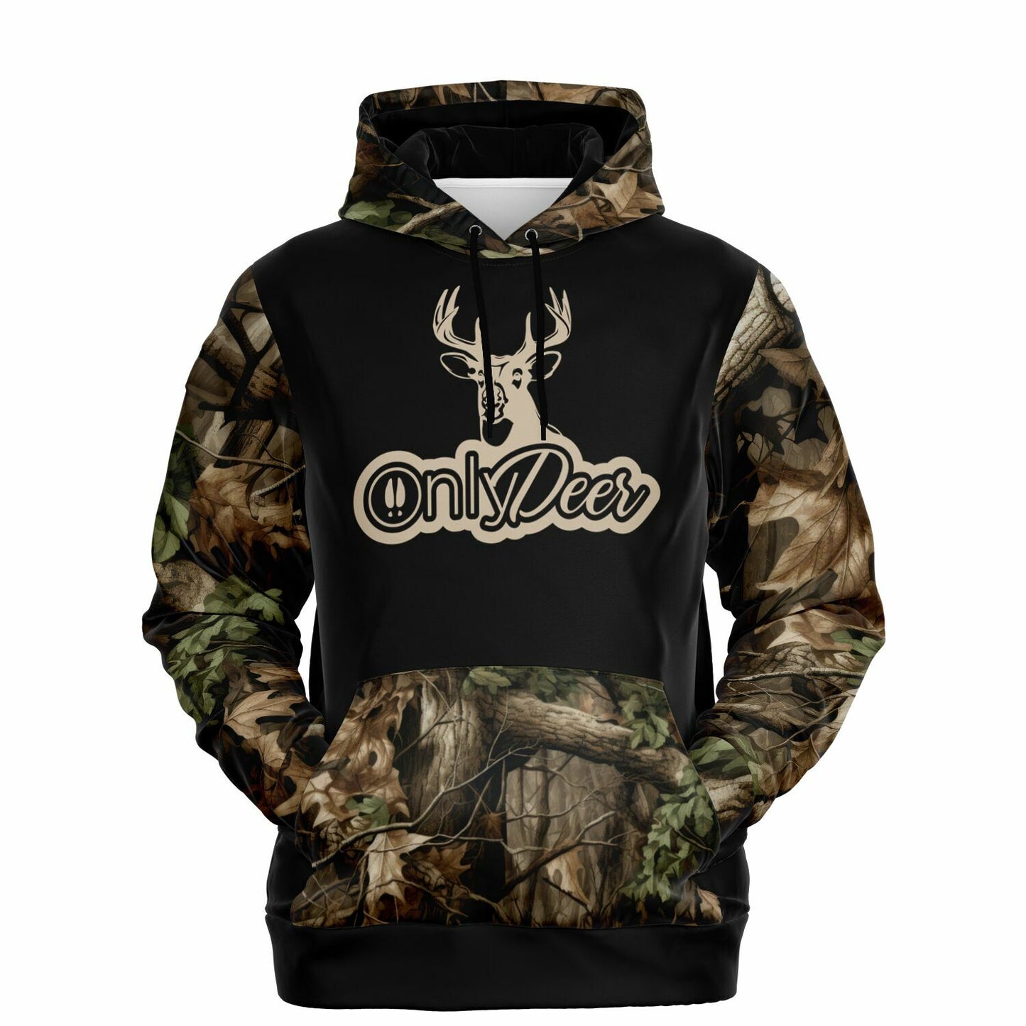 Only Deer Deer Hunting Hoodie (Black)