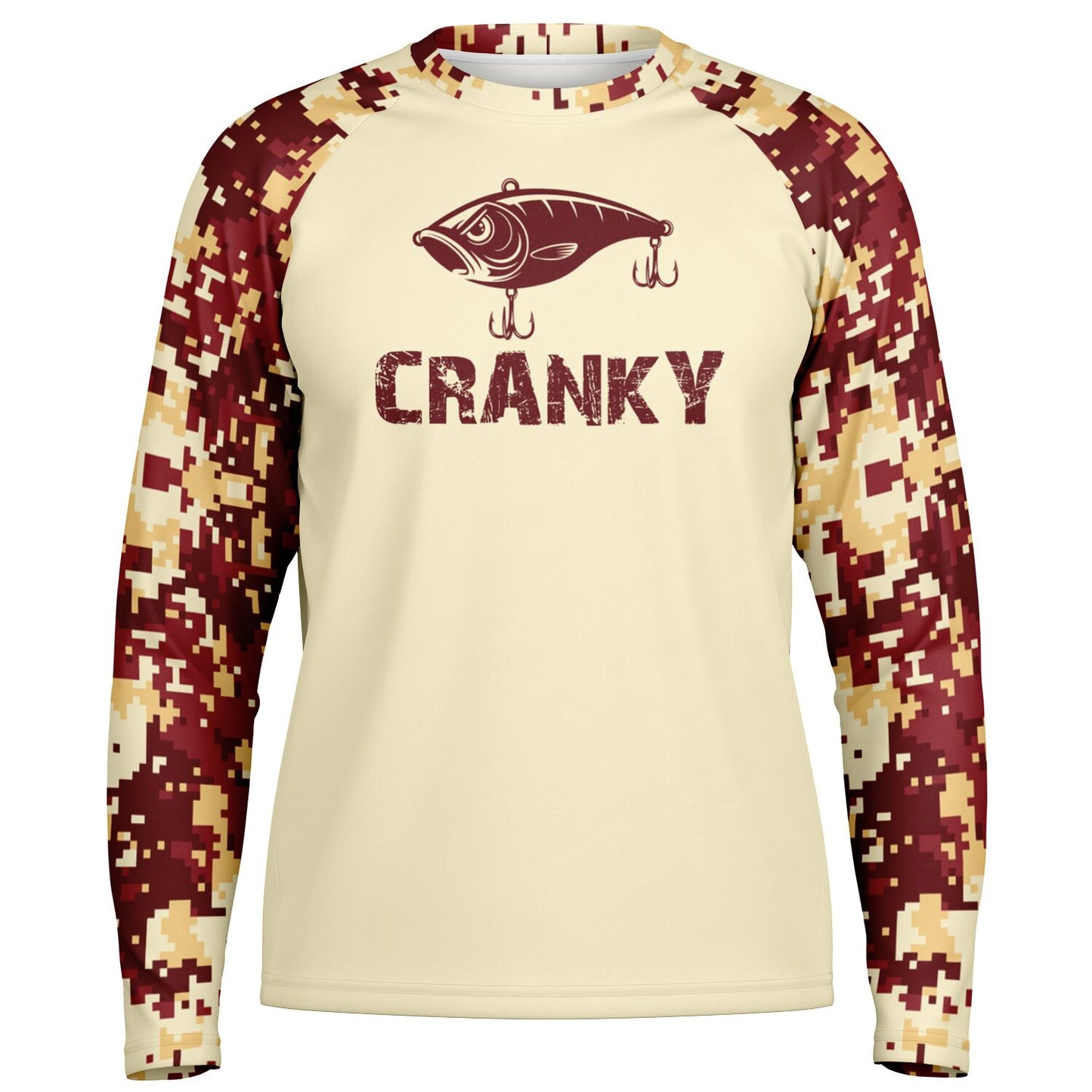 Cranky Crankbait UPF40 Performance Fishing Long Sleeve Tee
