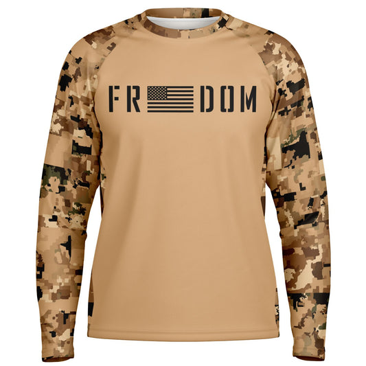 Men's Long Sleeve Performance Shirt - AOP
