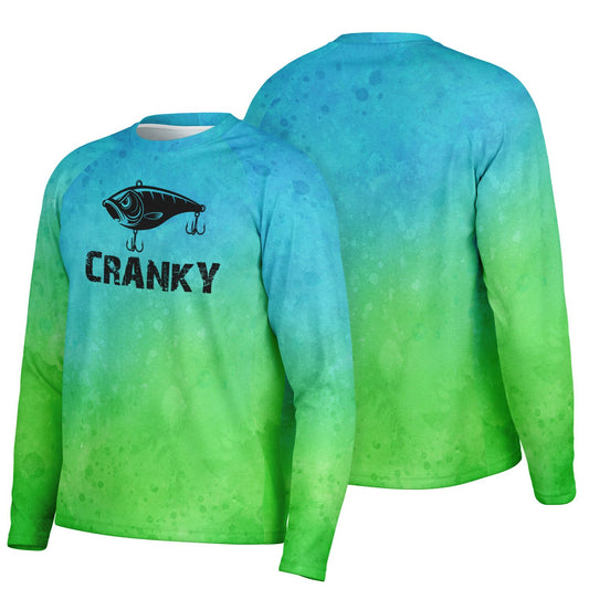 Cranky Crankbait UPF40 Performance Fishing Long Sleeve Tee